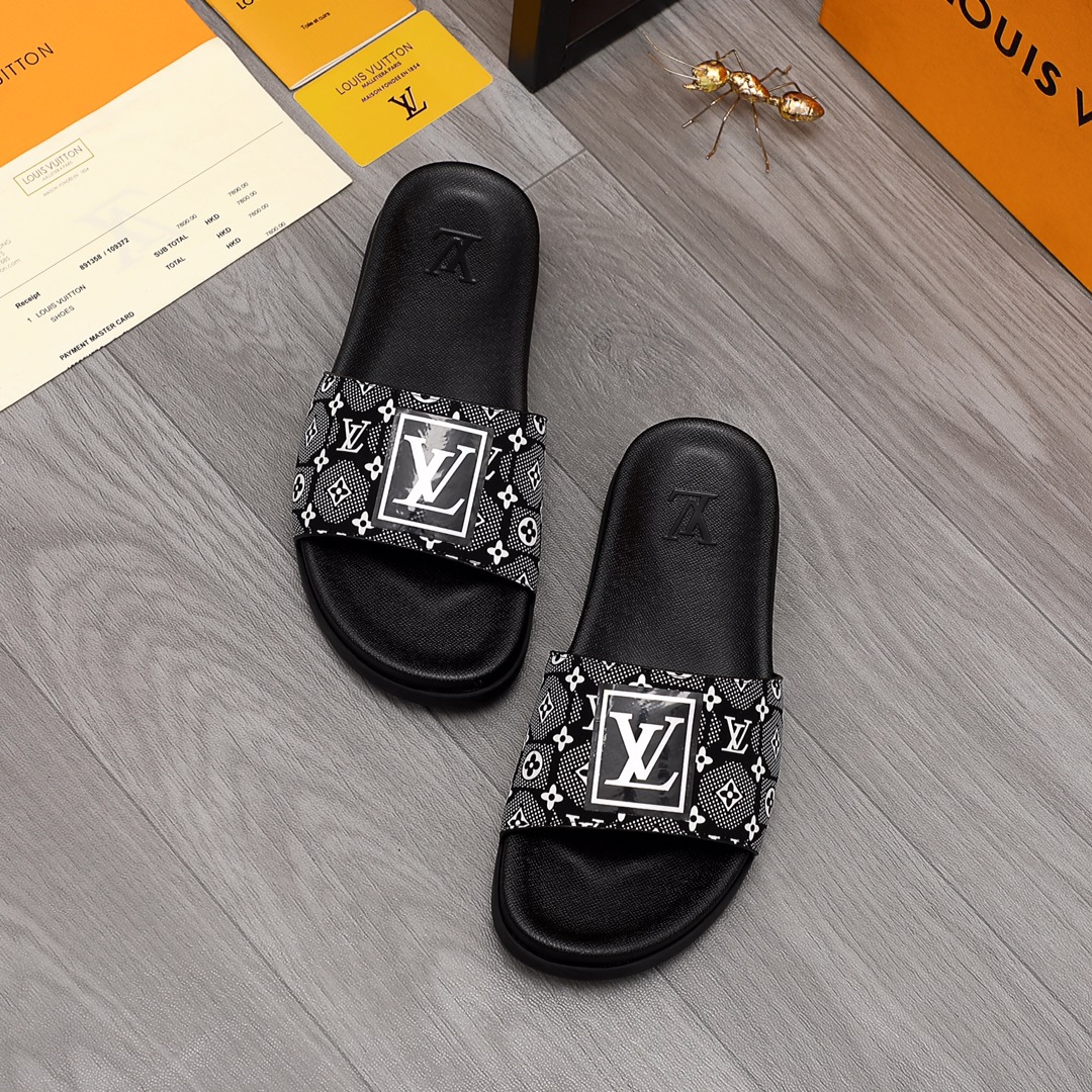 Louis Vuitton Monogram Slippers - DopestKickz