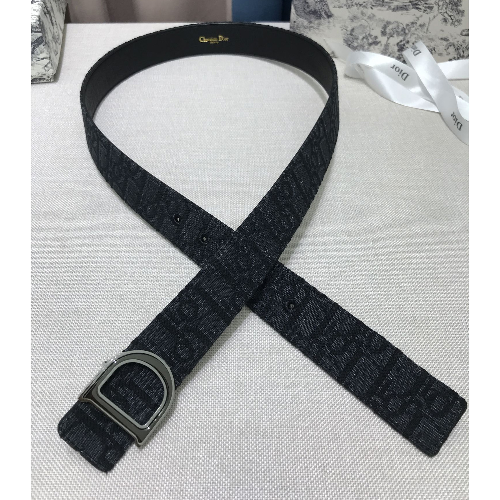 Dior Leather Belt With 'D' Buckle - DopestKickz