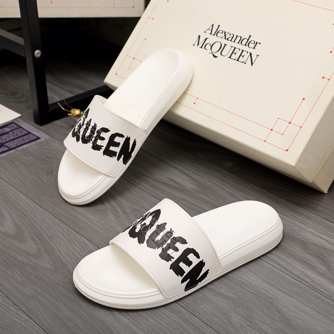 Alexander Mqueen Logo Slipper - DopestKickz