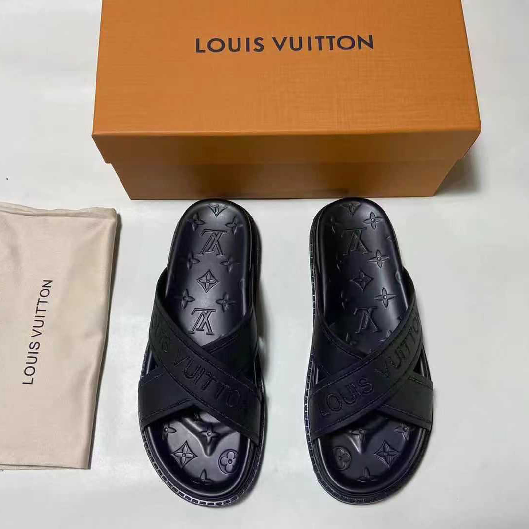 Louis Vuitton Monogram Slippers(Upon UK Size) - DopestKickz
