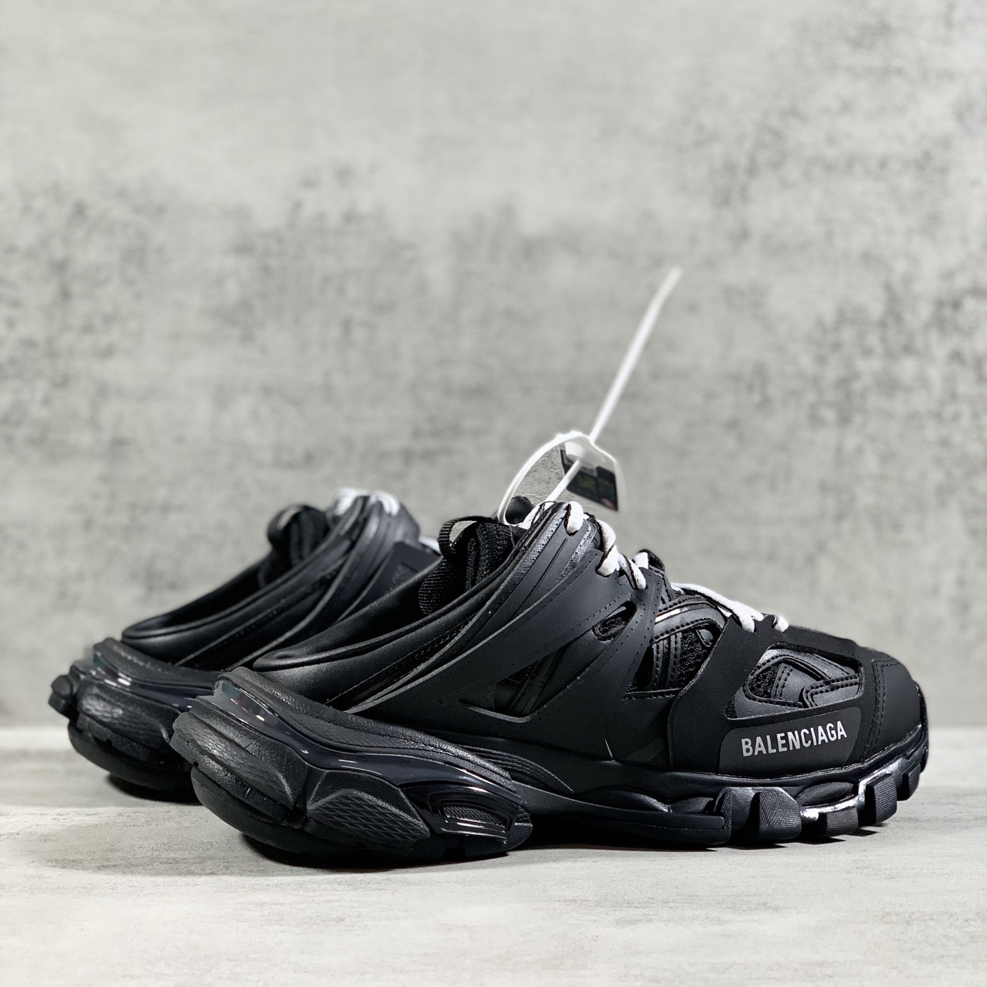 Balenciaga Track Mule In Black - DopestKickz