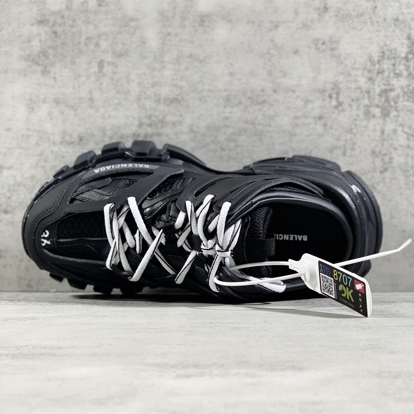 Balenciaga Track Mule In Black - DopestKickz