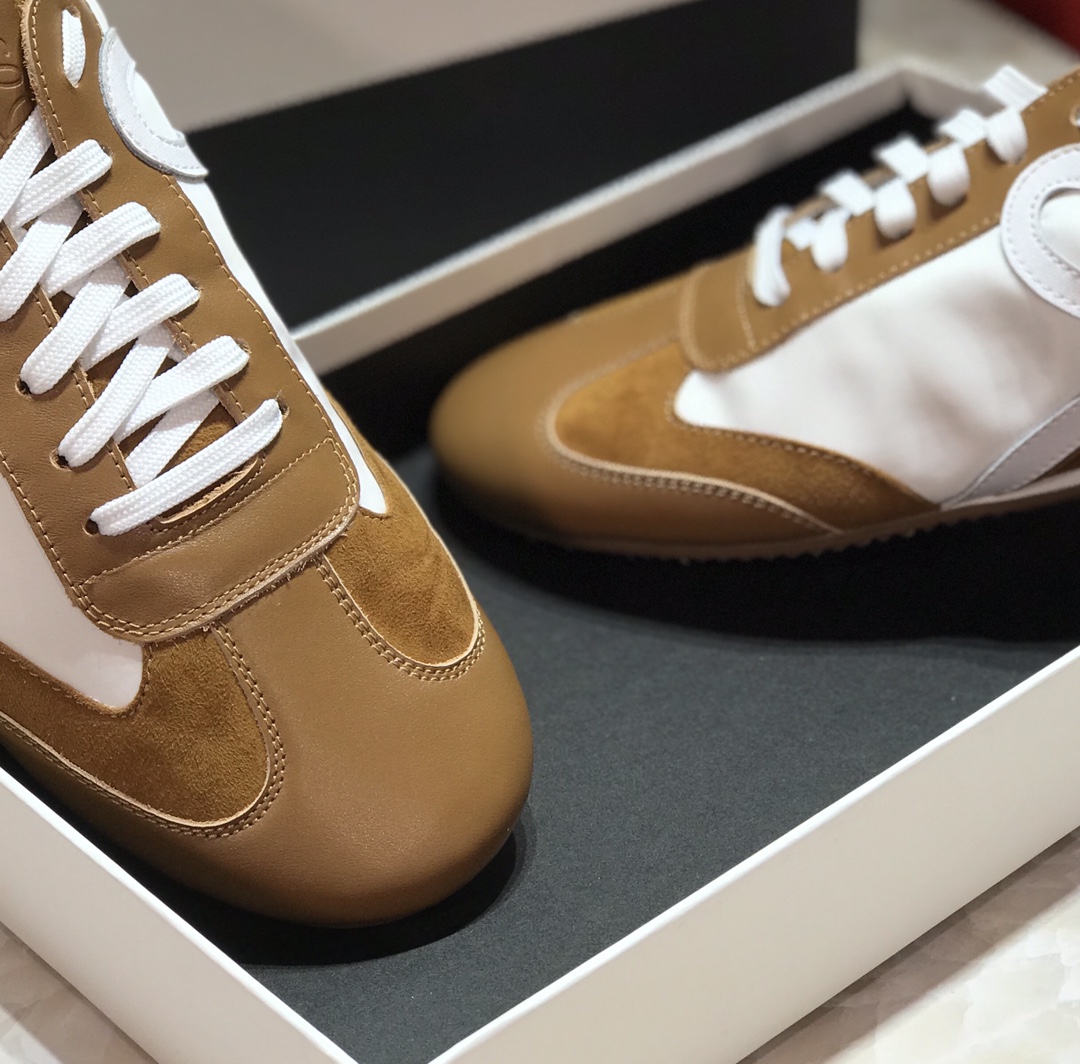 Loewe Ballet Runner In Nylon And Calfskin - DopestKickz