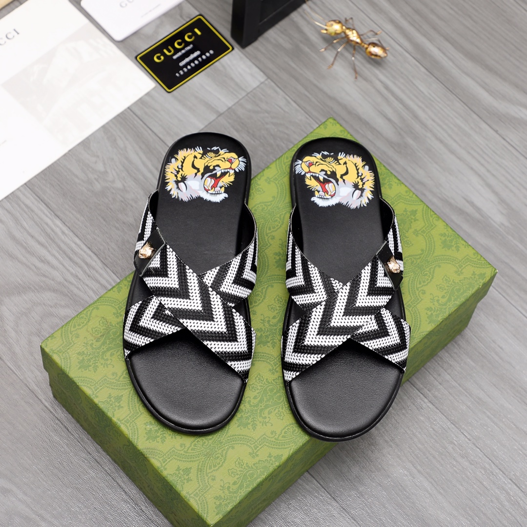 Gucci Web Slide Sandal - DopestKickz