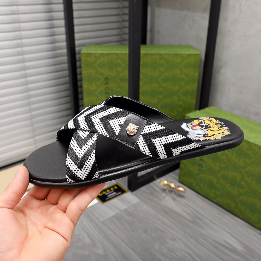 Gucci Web Slide Sandal - DopestKickz