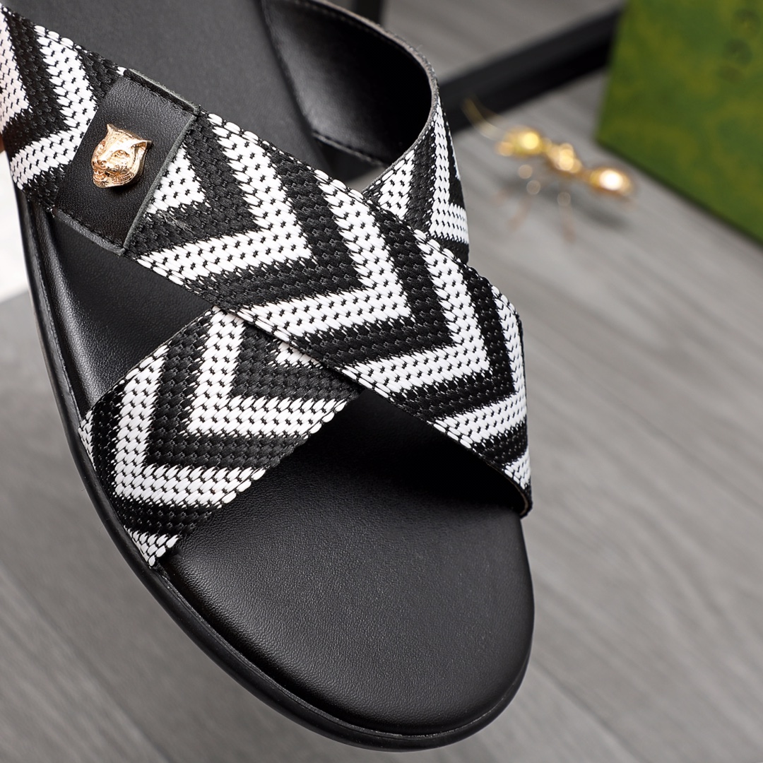 Gucci Web Slide Sandal - DopestKickz