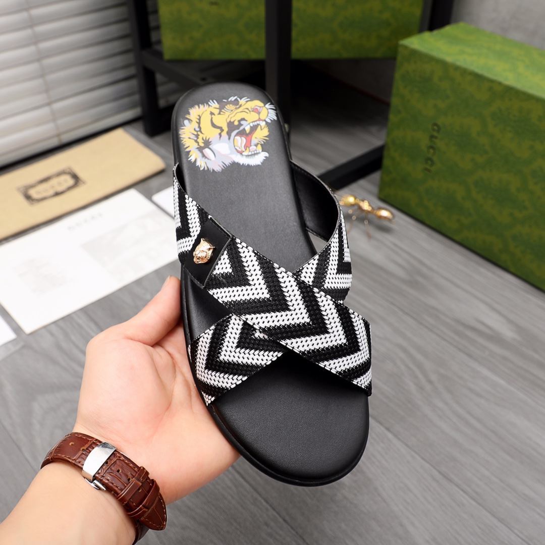 Gucci Web Slide Sandal - DopestKickz