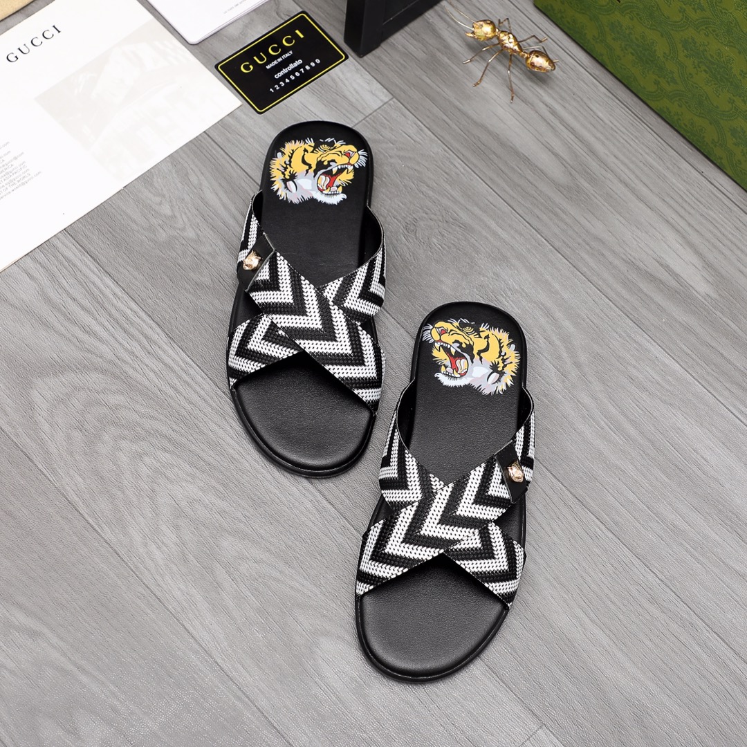 Gucci Web Slide Sandal - DopestKickz