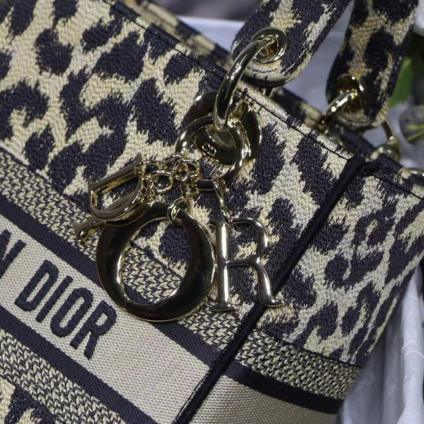 Dior Leopard Print Lady Bag（24-20-11CM） - DopestKickz