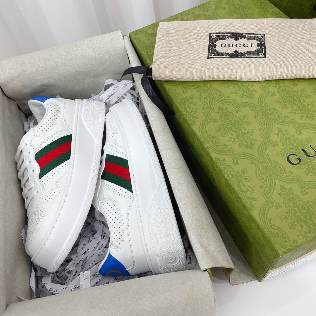 Gucci GG Chunky B Series Men's &Women's Sneakers With Web(Upon UK SIZE) - DopestKickz