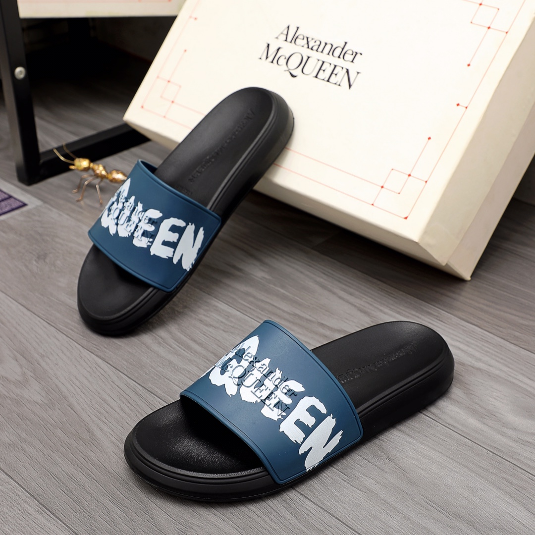 Alexander Mqueen Logo Slipper - DopestKickz