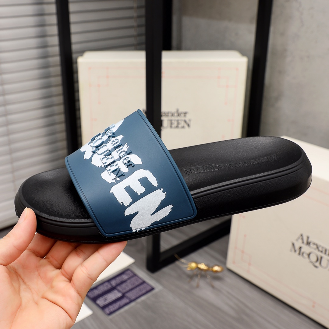 Alexander Mqueen Logo Slipper - DopestKickz