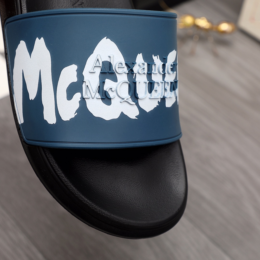 Alexander Mqueen Logo Slipper - DopestKickz