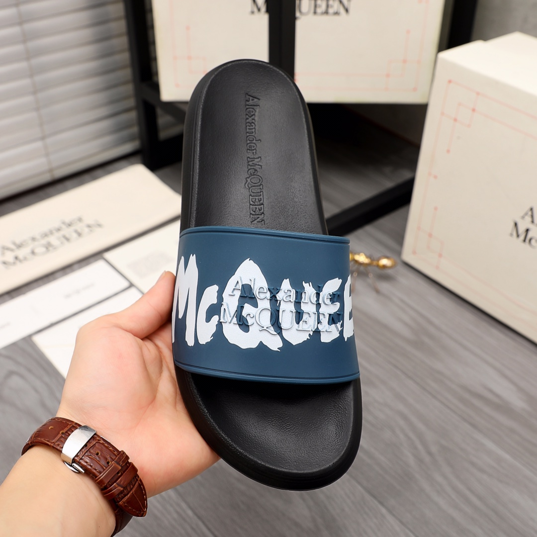 Alexander Mqueen Logo Slipper - DopestKickz