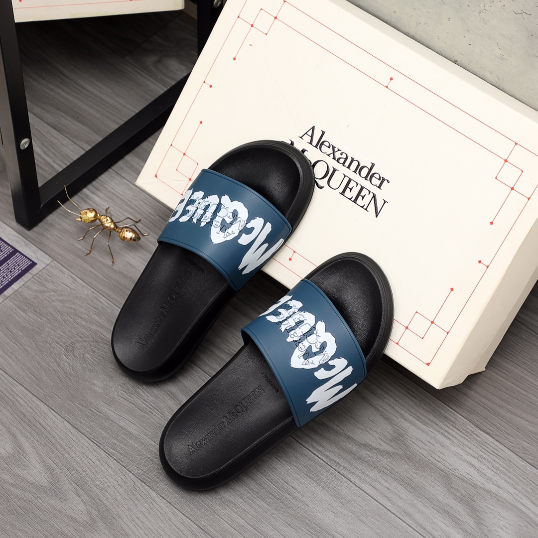 Alexander Mqueen Logo Slipper - DopestKickz