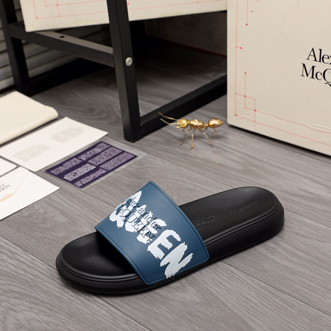 Alexander Mqueen Logo Slipper - DopestKickz