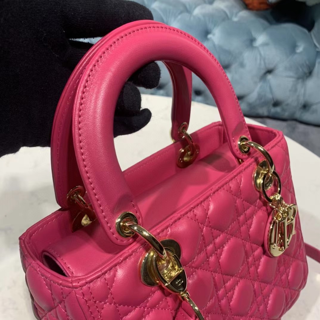 Dior Lady Bag  Cannage Calfskin（24-20-11CM） - DopestKickz