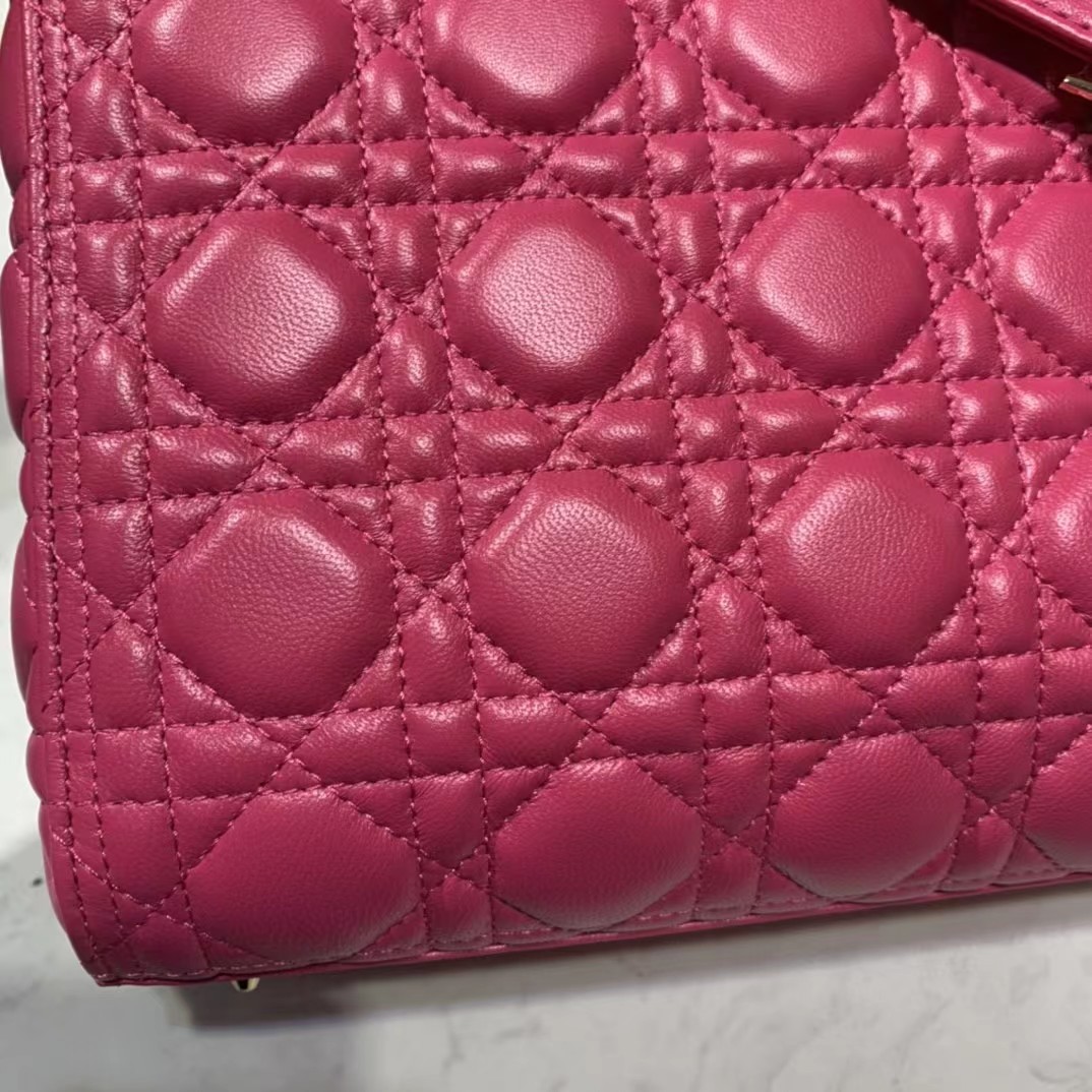 Dior Lady Bag  Cannage Calfskin（24-20-11CM） - DopestKickz