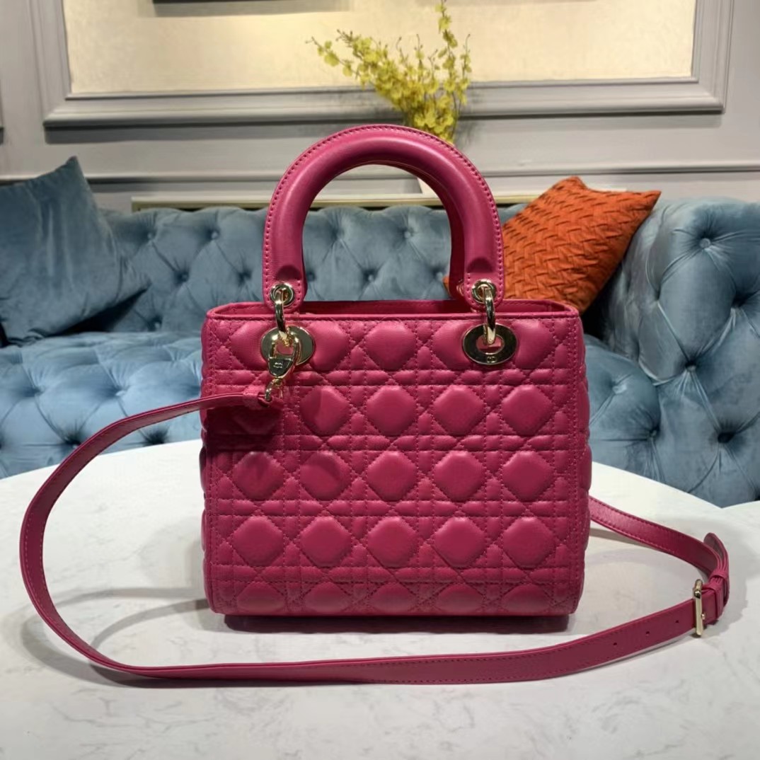Dior Lady Bag  Cannage Calfskin（24-20-11CM） - DopestKickz