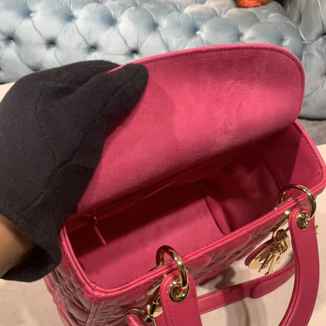 Dior Lady Bag  Cannage Calfskin（24-20-11CM） - DopestKickz