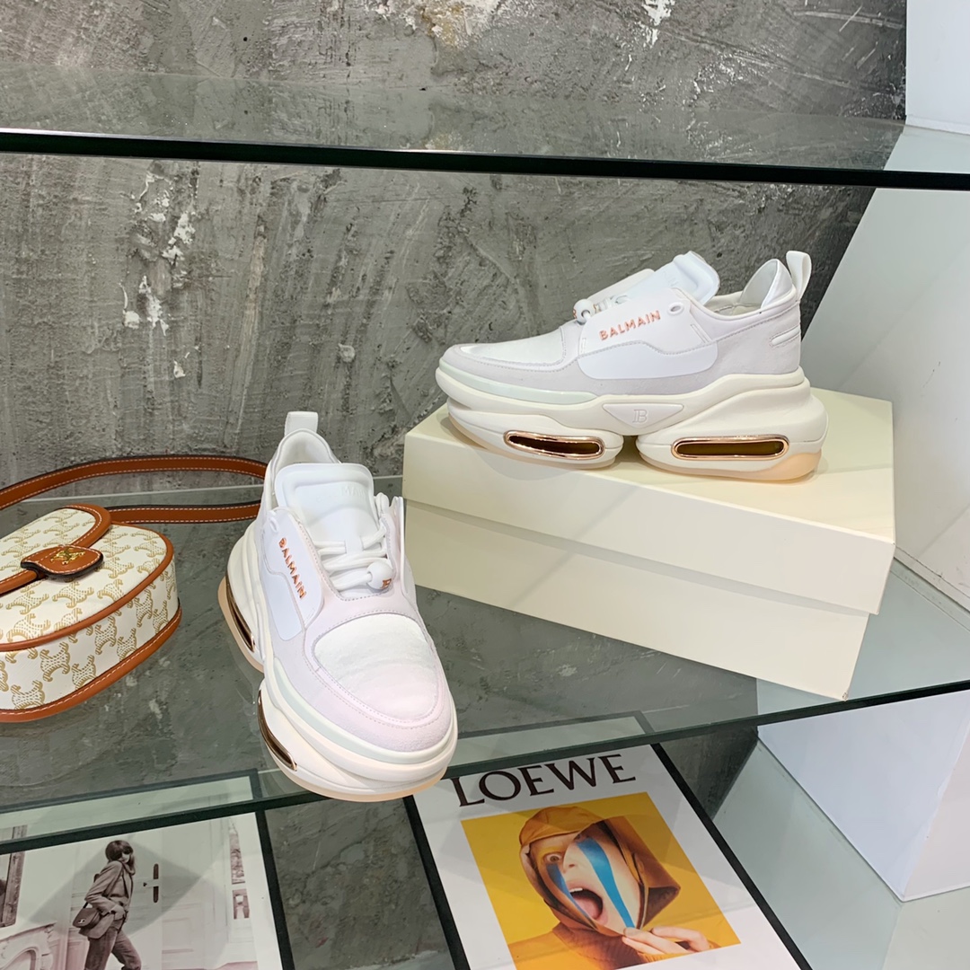 Balmain B-Bold Low-Top Sneakers - DopestKickz