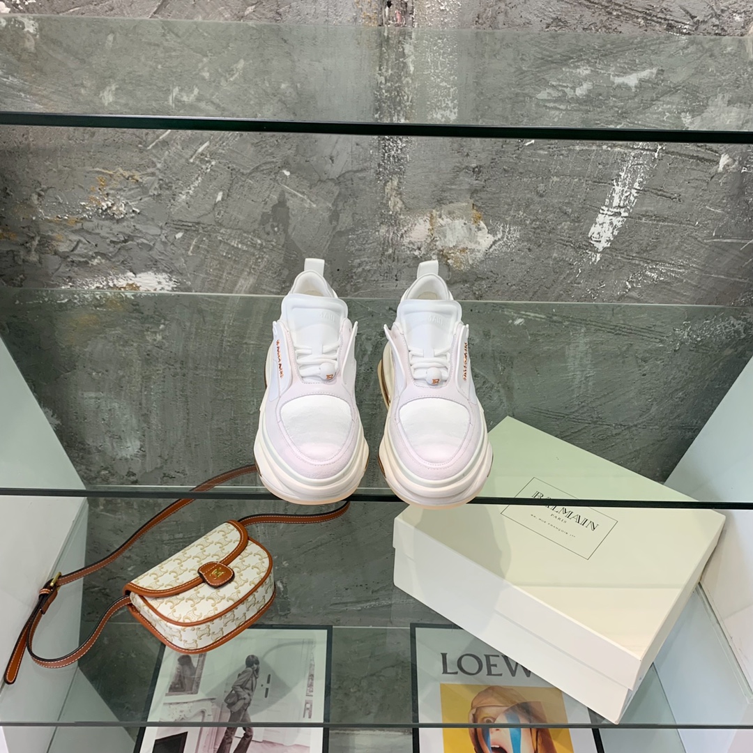 Balmain B-Bold Low-Top Sneakers - DopestKickz