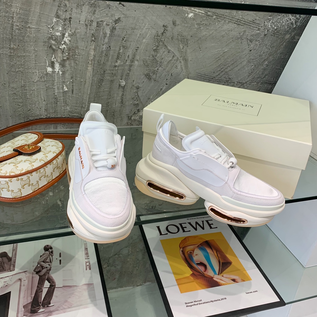 Balmain B-Bold Low-Top Sneakers - DopestKickz