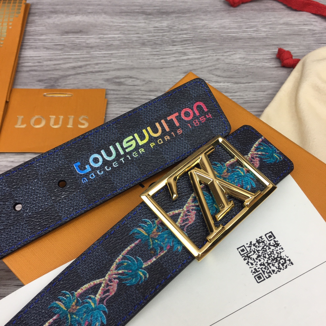 Louis Vuitton Shape 40MM Reversible Belt - DopestKickz