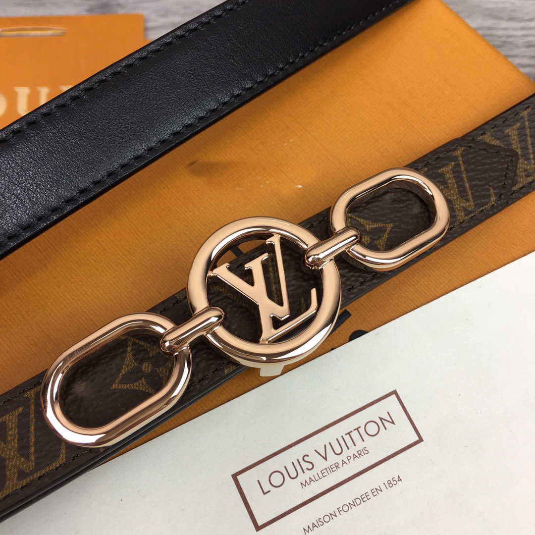 Louis Vuitton Squared LV 20mm Belt - DopestKickz