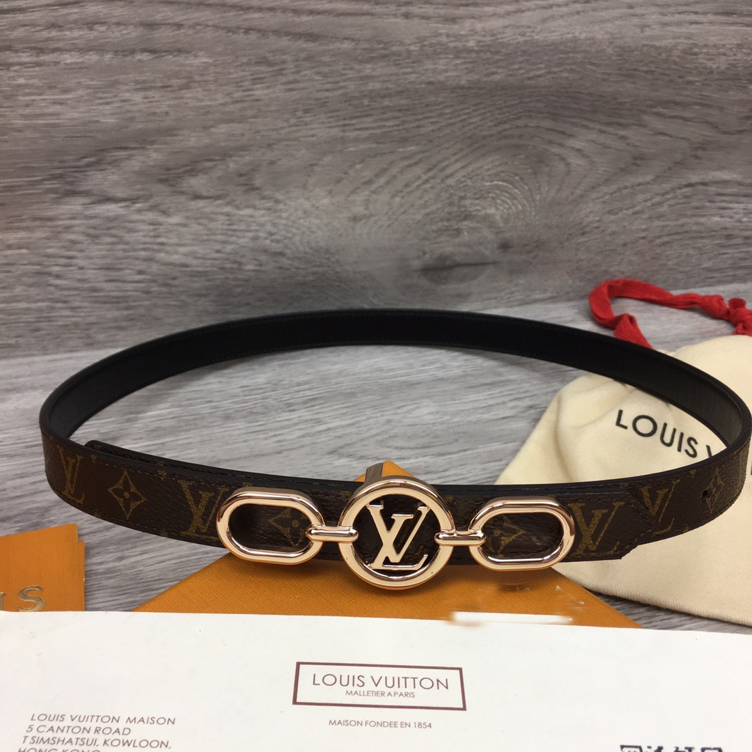 Louis Vuitton Squared LV 20mm Belt - DopestKickz