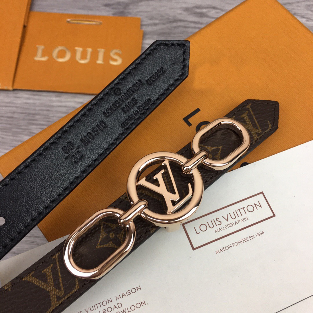Louis Vuitton Squared LV 20mm Belt - DopestKickz