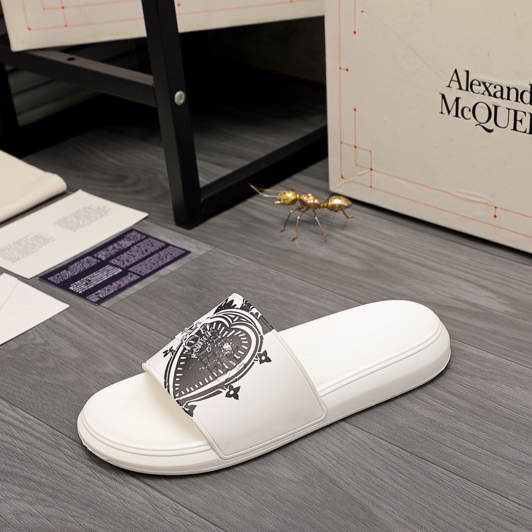 Alexander Mqueen Logo Slipper - DopestKickz