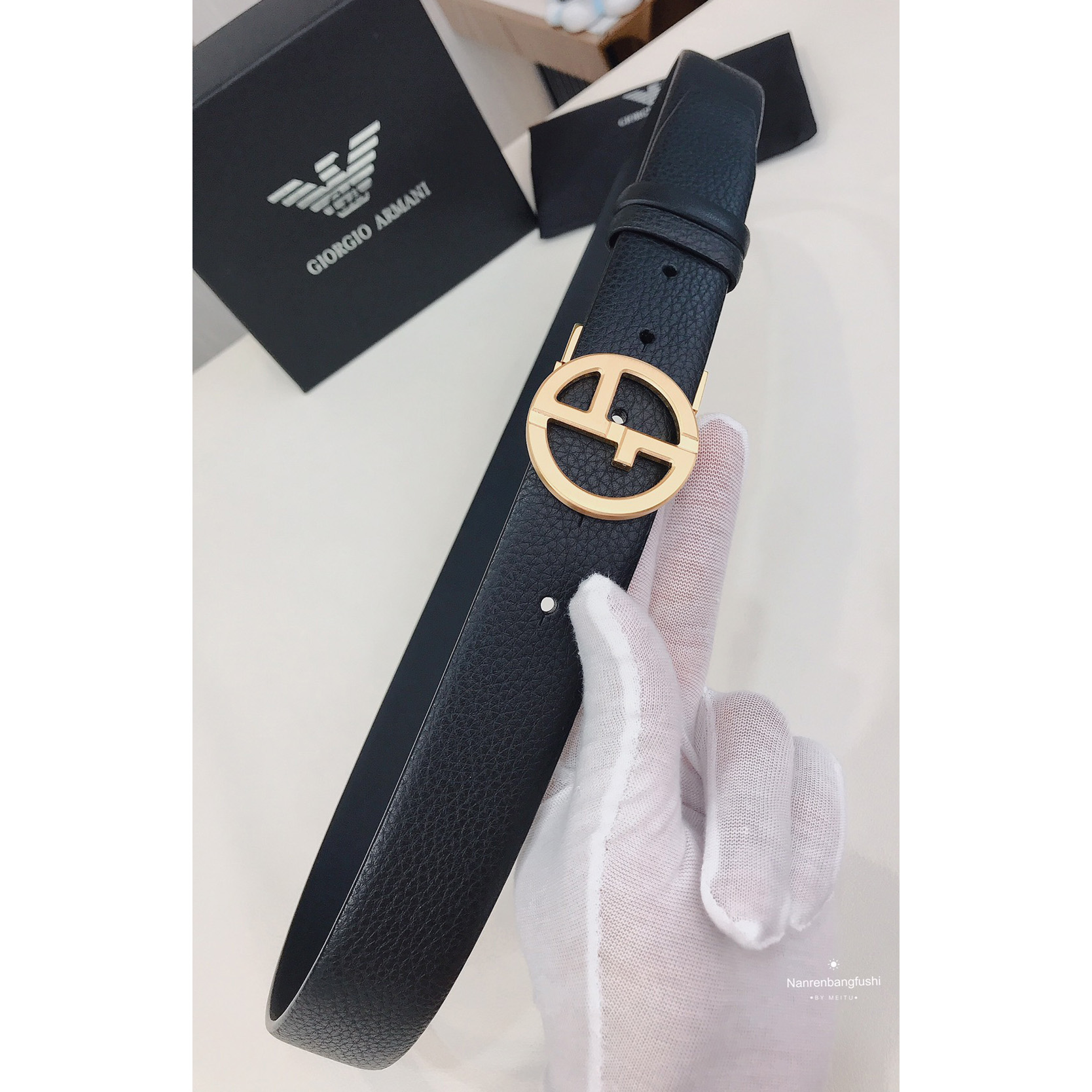 Armani Reversible Leather Belt  35mm - DopestKickz