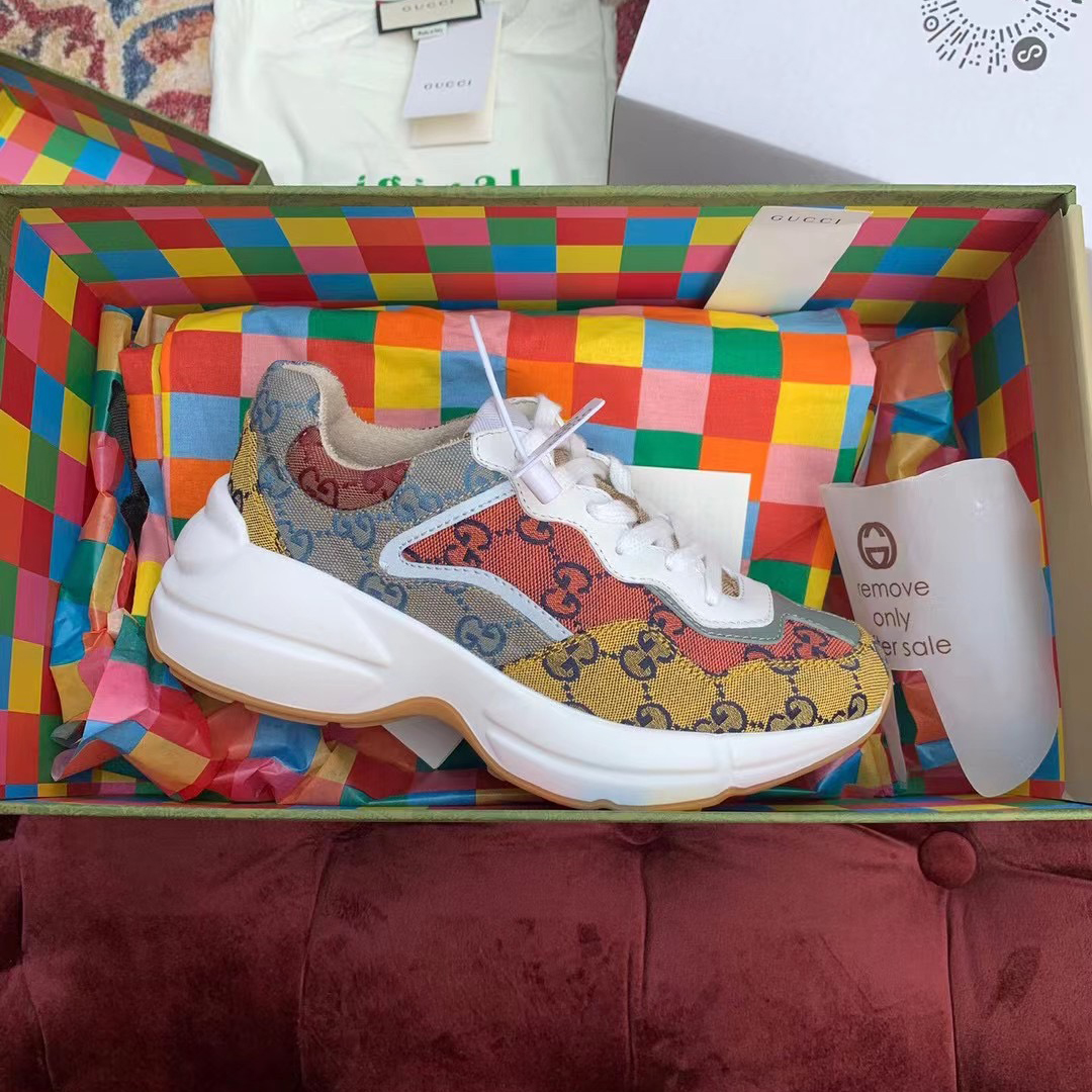 Gucci GG Multicolor Series Rhyton  Sneakers(upon uk size) - DopestKickz