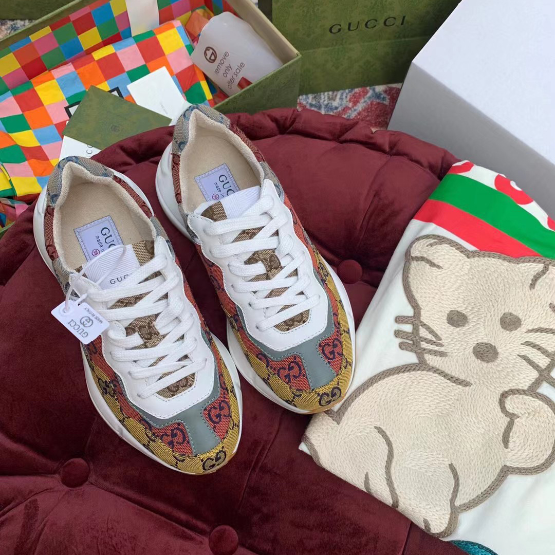 Gucci GG Multicolor Series Rhyton  Sneakers(upon uk size) - DopestKickz