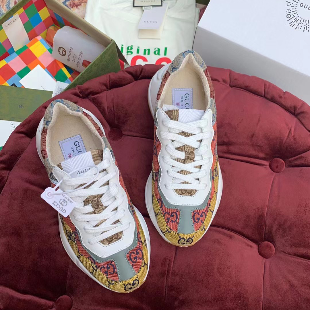 Gucci GG Multicolor Series Rhyton  Sneakers(upon uk size) - DopestKickz