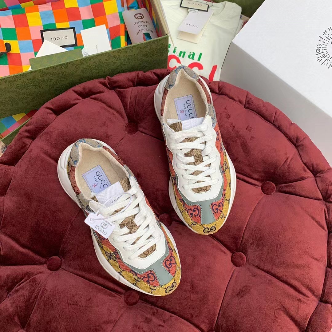 Gucci GG Multicolor Series Rhyton  Sneakers(upon uk size) - DopestKickz