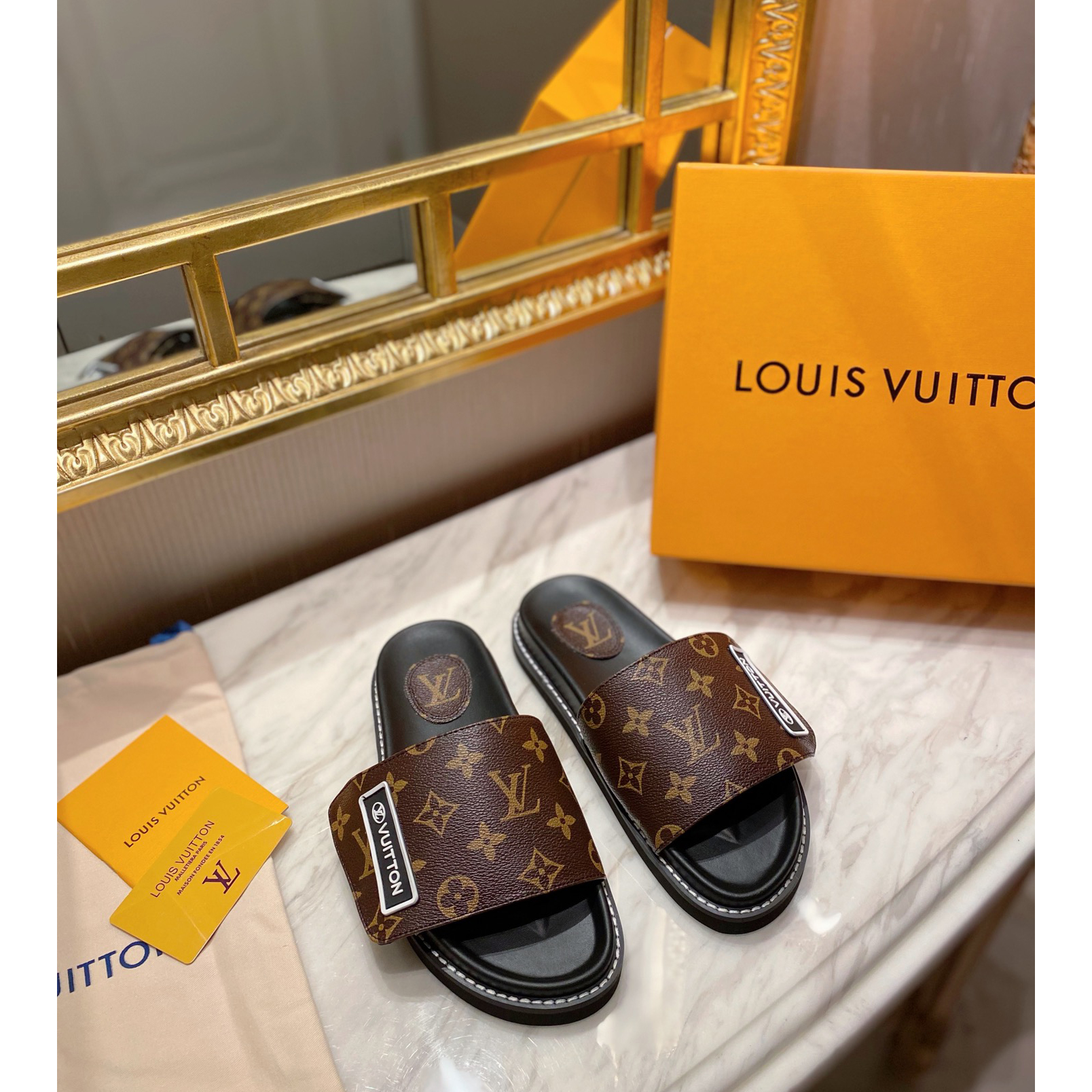 Louis Vuitton Monogram Slipper - DopestKickz