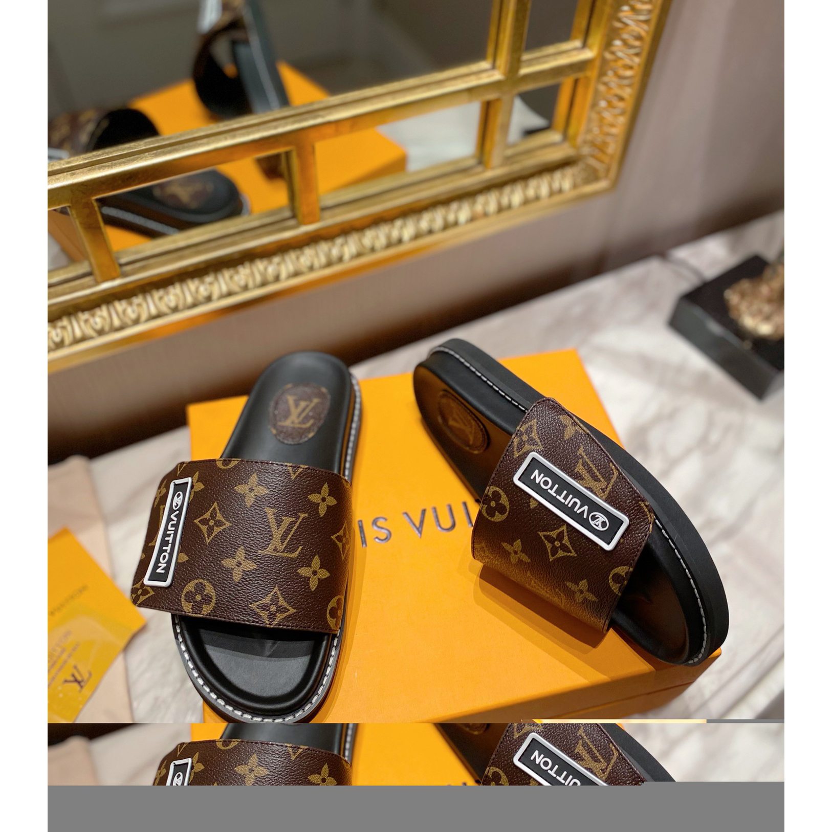 Louis Vuitton Monogram Slipper - DopestKickz