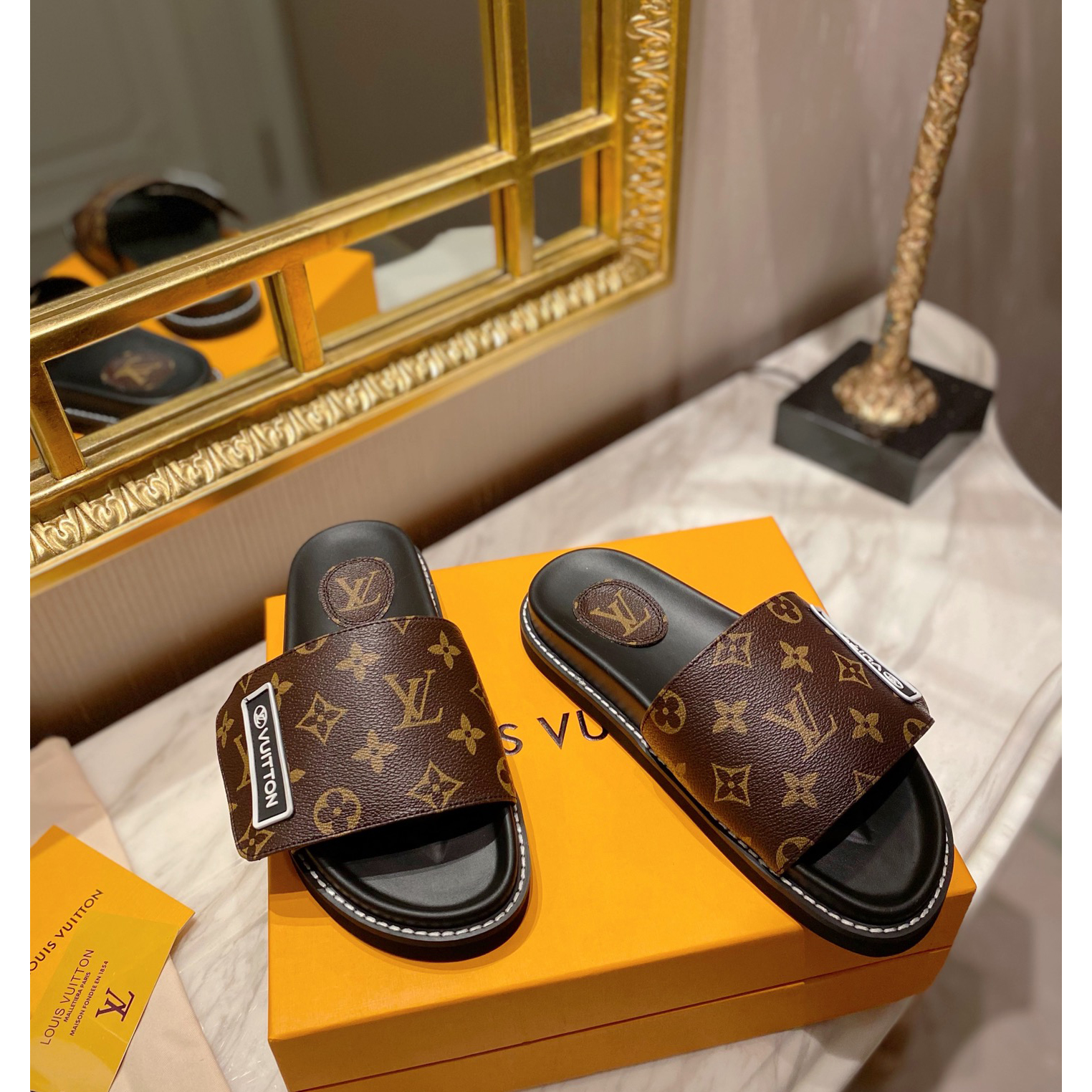 Louis Vuitton Monogram Slipper - DopestKickz