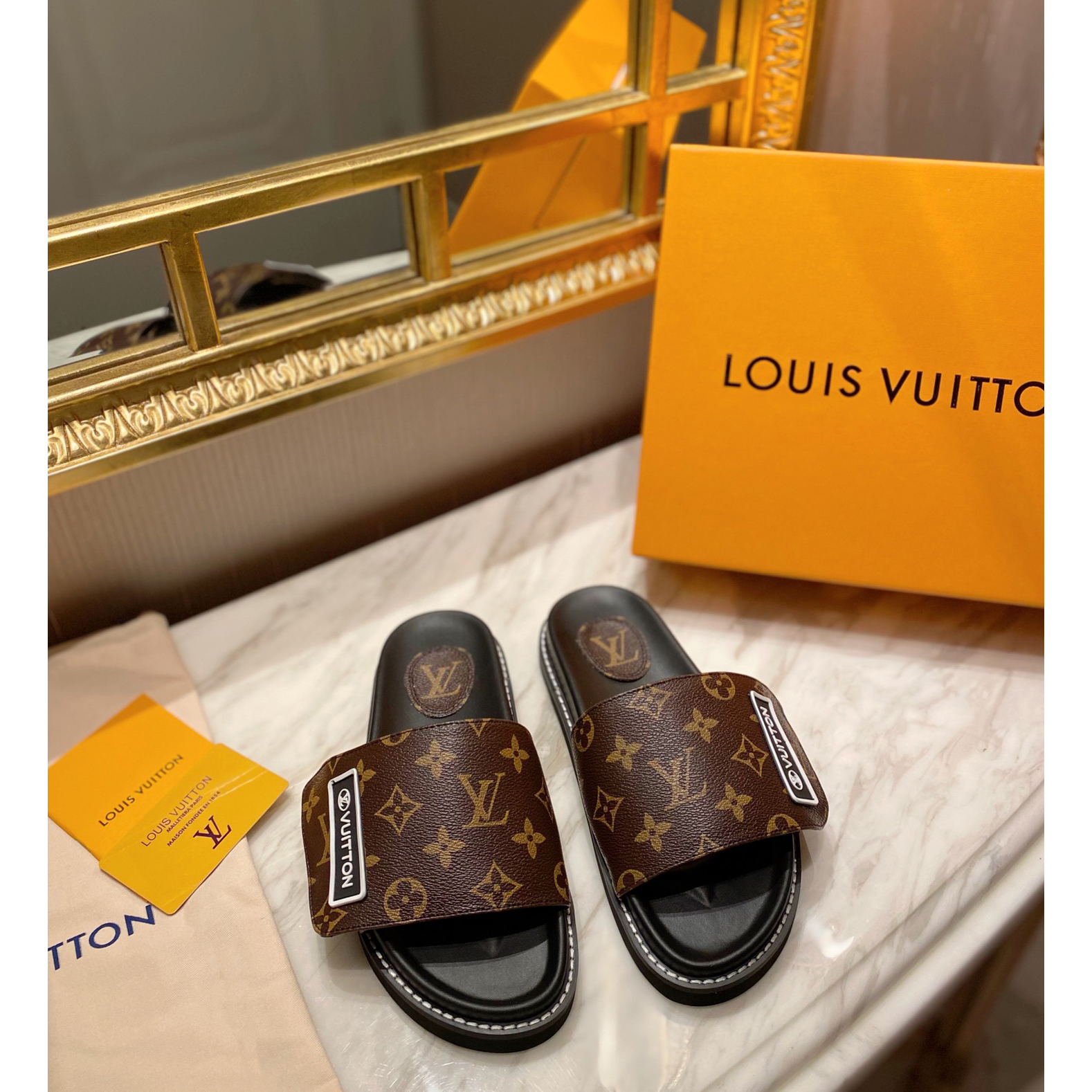 Louis Vuitton Monogram Slipper - DopestKickz