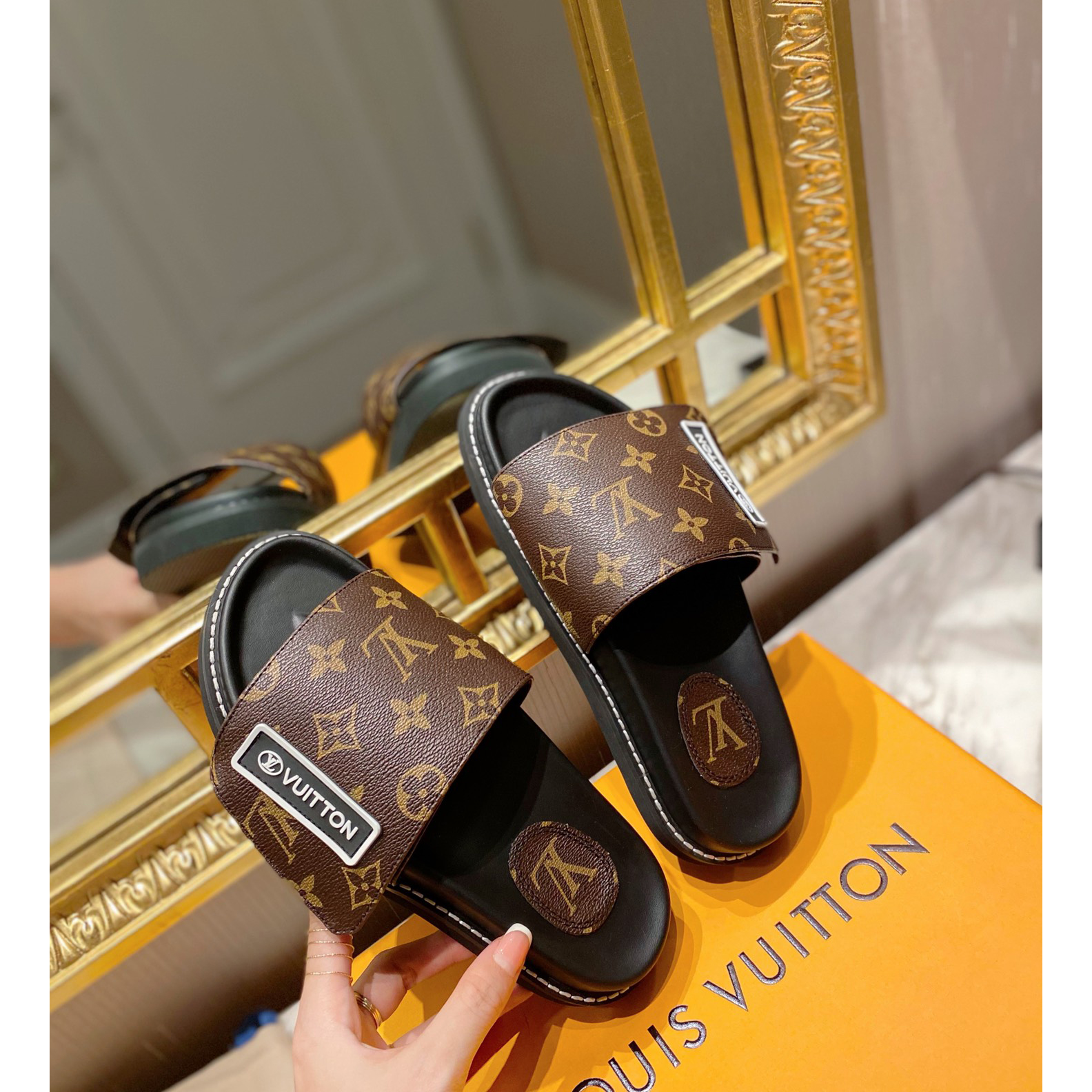 Louis Vuitton Monogram Slipper - DopestKickz