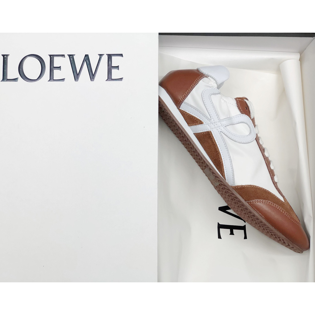 Loewe Ballet Runner In Nylon And Calfskin - DopestKickz