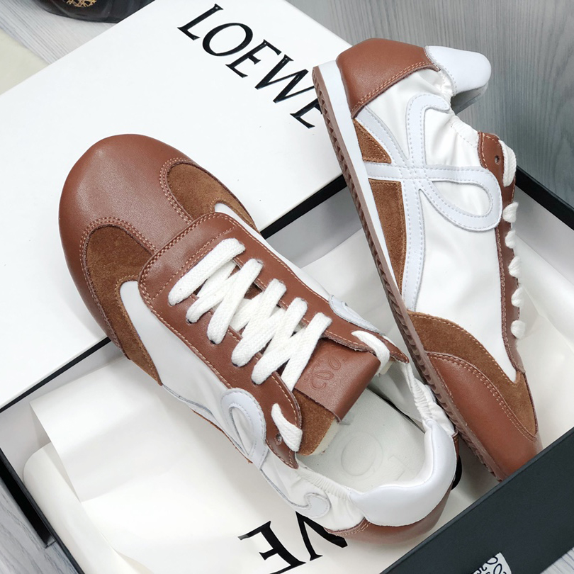 Loewe Ballet Runner In Nylon And Calfskin - DopestKickz