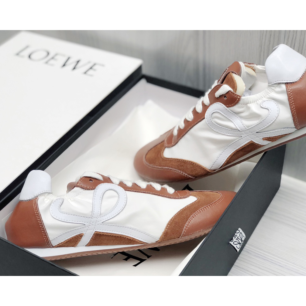 Loewe Ballet Runner In Nylon And Calfskin - DopestKickz