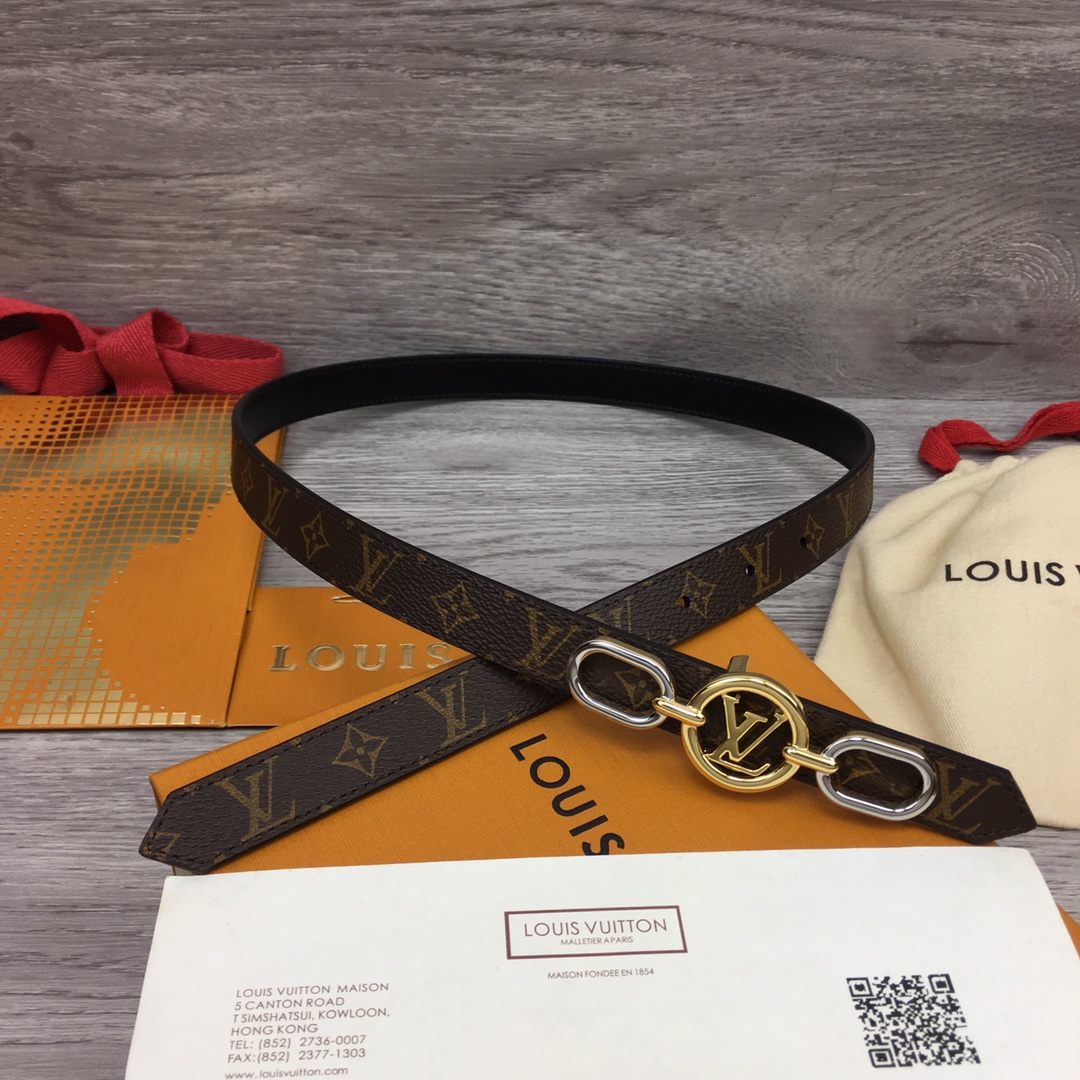 Louis Vuitton Squared LV 20mm Belt - DopestKickz
