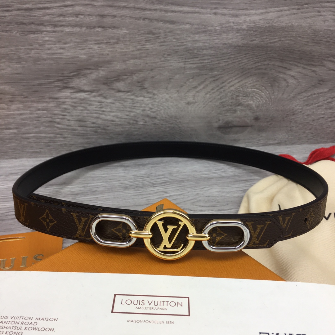 Louis Vuitton Squared LV 20mm Belt - DopestKickz