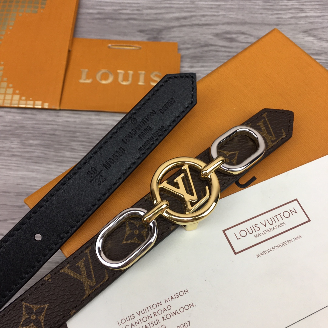 Louis Vuitton Squared LV 20mm Belt - DopestKickz