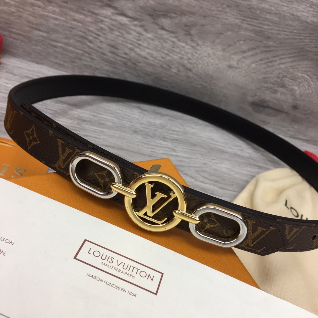 Louis Vuitton Squared LV 20mm Belt - DopestKickz