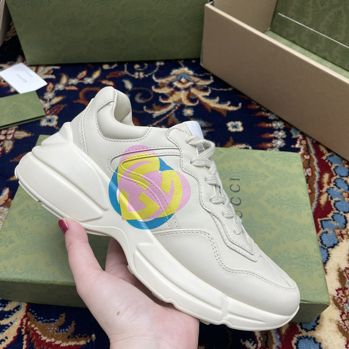 Gucci Women's Rhyton Sneakers - DopestKickz